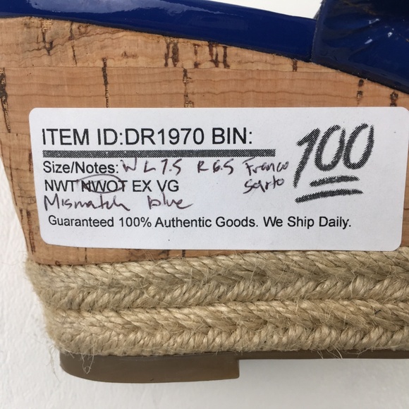 Franco Sarto Espadrille Wedge Sandals DR01970 - Picture 7 of 7